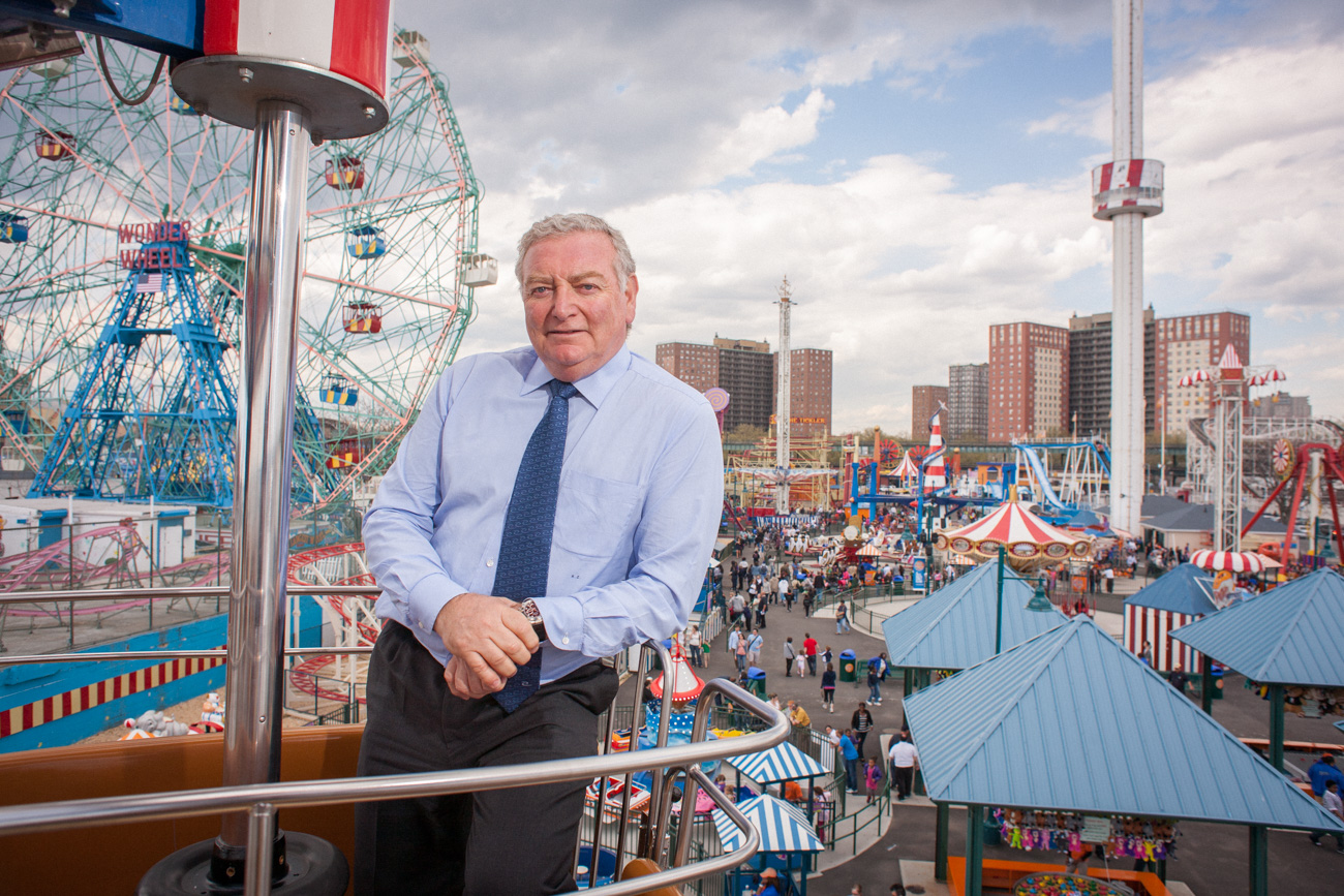 CEO Portraits of Coney Island Luna Park Developer Alberto Zamperla Wonder Wheel Ride Executive Portraits of Coney Island Luna Park Developer CEO on Amusement Rides