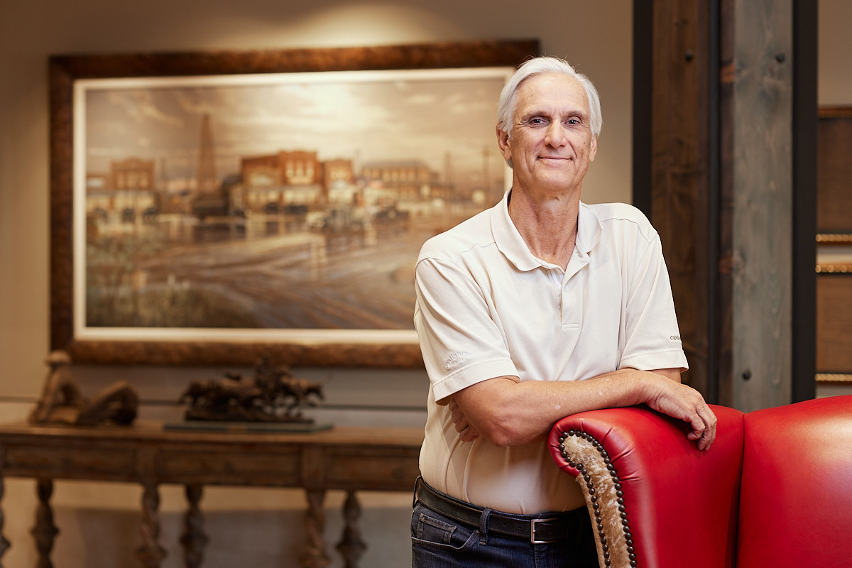 Portrait of Tim Dunn, CrownQuest CEO and Oil Billionaire in Midland, Texas