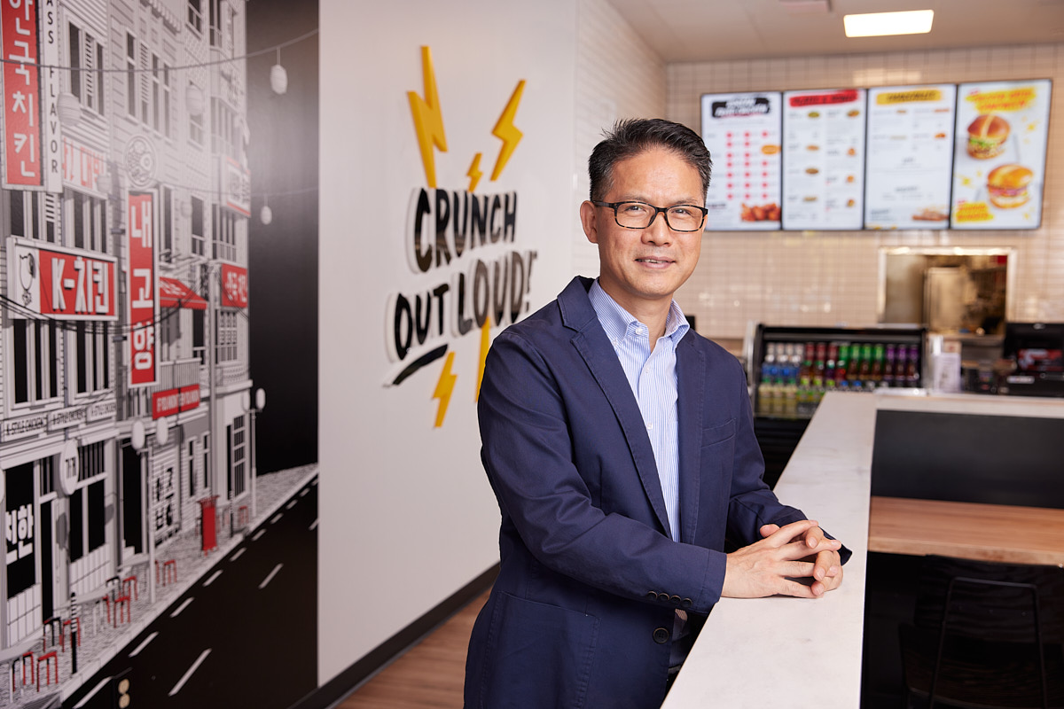 Business Portrait of Bonchon CEO Bryan Shin for Franchise Magazine in Plano, TX