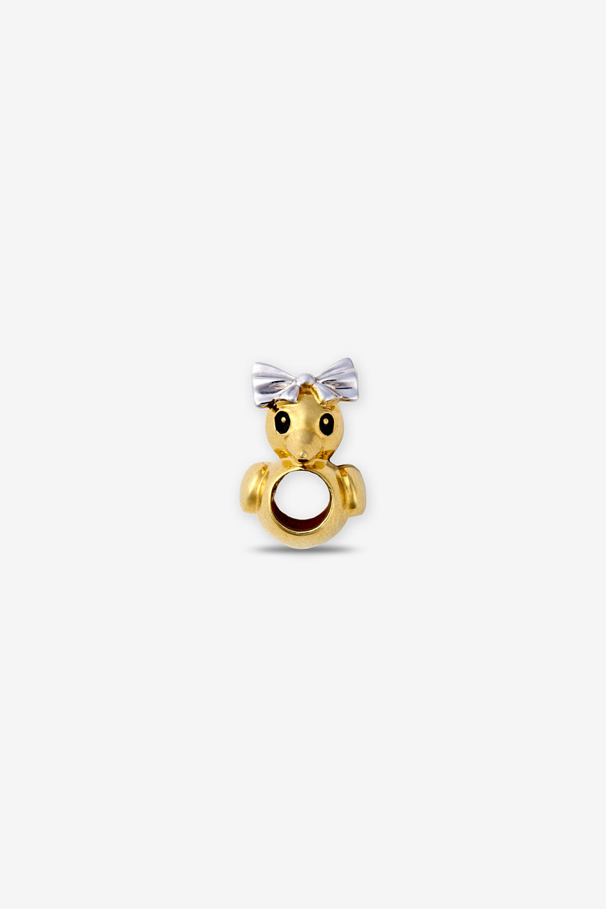 Jewelry Photographer Dallas -Product Photography of Gold Bird Necklace Charm